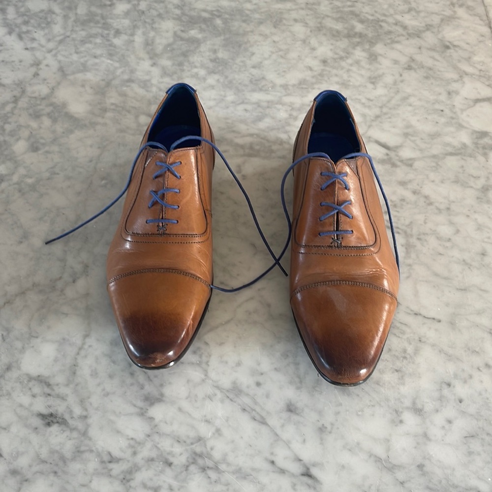 Ted Baker Mens Cap Toe Oxfords
